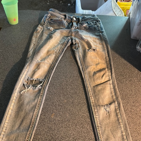 Skinny Jeans with Rips - Picture 1 of 2